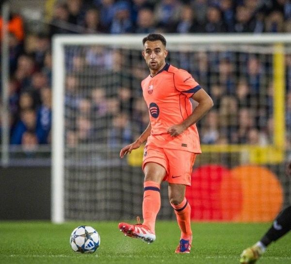 巴萨官方：埃里克·加西亚鼻骨骨折，将佩戴防护面具