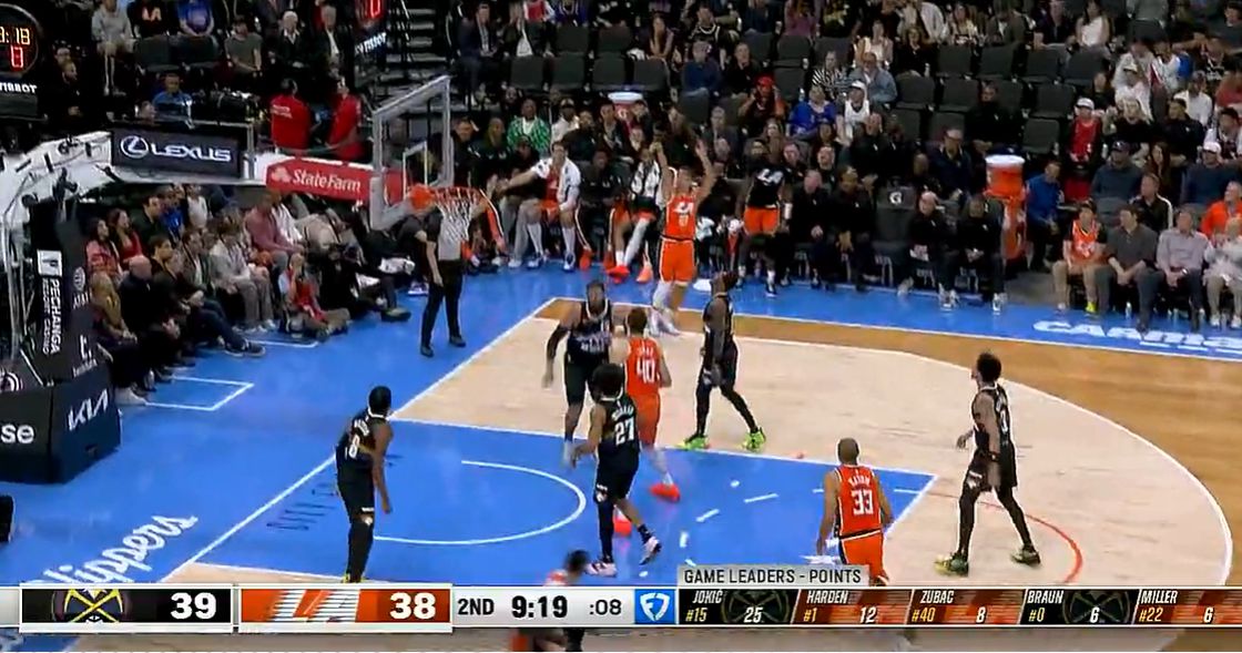 快船两位二轮秀双双爆发，板凳合计8记三分球打懵掘金